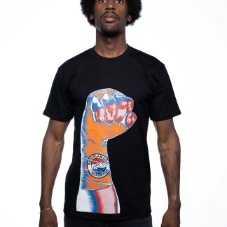 T-Shirt ‘Boksers, Balt de vuist!’ – Zwart